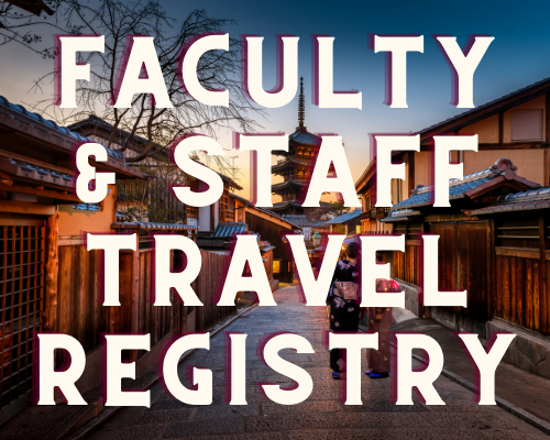 faculty and staff travel registry
