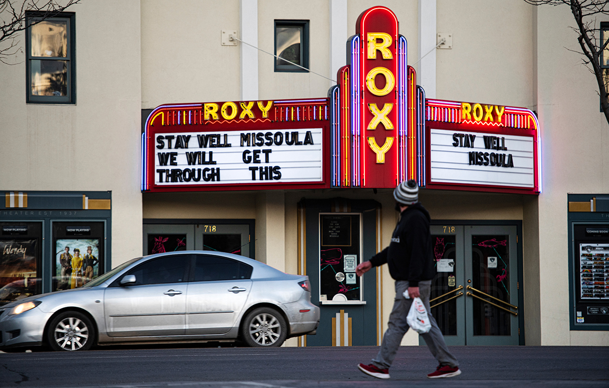 The Roxy Theater marquee