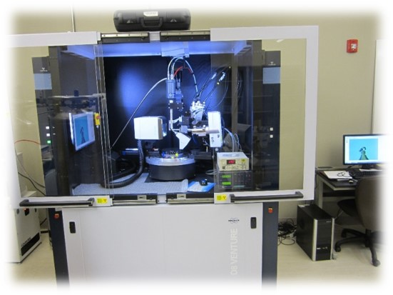 The Dual source Bruker D8 Venture single crystal X-ray diffractometer and work station at the University of Montana