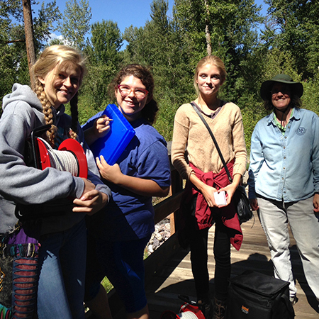 High School Students work with Missoula Valley Water Quality District at Greenough Park