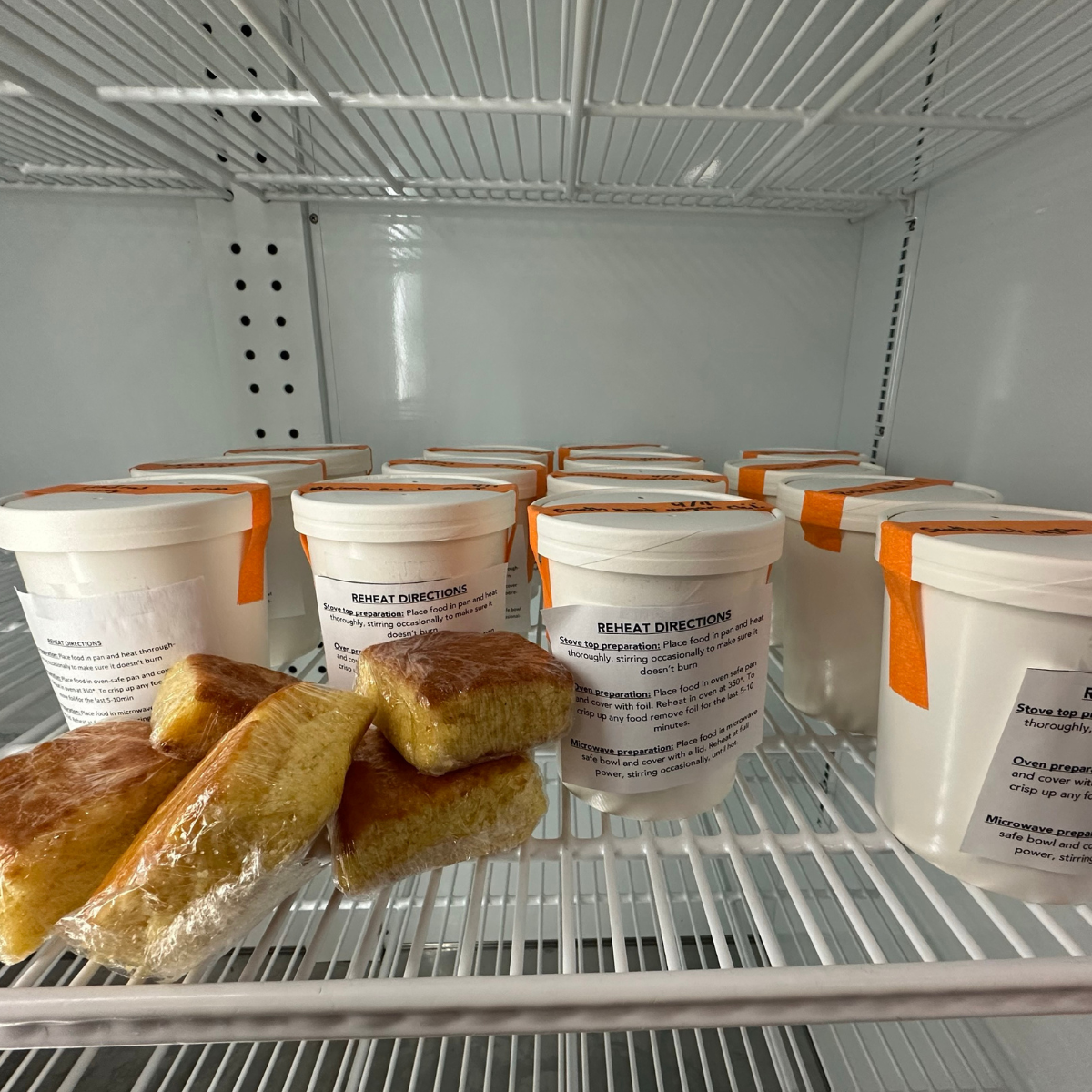 yogurt in food pantry fridge